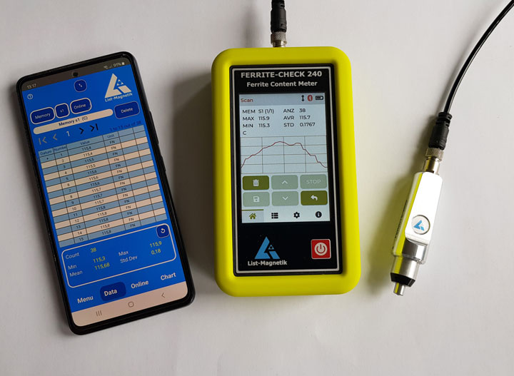 20240927111718_12302.jpg FERRITE-CHECK 240 手持式铁素体含量测试仪